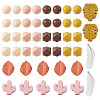 Beadthoven 12 Style Food Grade Eco-Friendly Silicone Beads SIL-BT0001-07-9