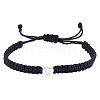 1Pc Adjustable Nylon Cord Braided Bracelets for Women Men BJEW-LP0001-34V-P-1