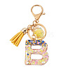 Alloy Resin Polygon Keychains KEYC-TADJ0002-03G-B-1