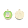 Alloy Enamel Pendants FIND-A017-46LG-1