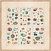 6Pcs Coffee Theme DIY Paper Scrapbook Stickers STIC-U004-05C-1