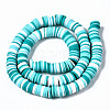 Handmade Polymer Clay Beads Strands CLAY-R089-8mm-085-3