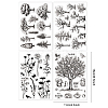 Globleland 4 Sheets 4 Styles PVC Plastic Clear Stamps DIY-GL0004-49A-6