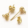 Brass Post Earring Findings EC593-G-2