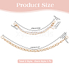 2Pcs 2 Styles Alloy & Nuggets White ABS Plastic Imitation Pearl Beaded Bag Handles FIND-AR0005-97-2
