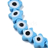 Handmade Evil Eye Lampwork Beads Strands LAMP-G166-02B-3