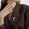 12Pcs Moon Alloy Lapel Pin Backs for Backpack Clothes JEWB-FH0002-79P-5
