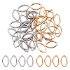 Unicraftale 40Pcs 2 Colors 304 Stainless Steel Linking Rings STAS-UN0022-12-1