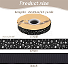 25 Yards Polyester Star Print Grosgrain Ribbon OCOR-PH0004-09-2