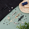 6 Sets 6 Colors Alloy Interlocking Clasps for Coat Down Jacket Sewing Accessories FIND-BC0014-21B-4