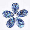 Assembled Synthetic Imperial Jasper and Natural Lapis Lazuli Pendants X-G-S329-075-1