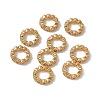 Brass Micro Pave Cubic Zirconia Linking Rings KK-A171-10G-3