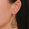 8 Pairs 4 Style 304 Stainless Steel Dangle Earrings EJEW-YW00002-6