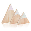 Snow Mountain Shape Wood Ornaments DJEW-WH0050-28A-1