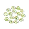 Baking Paint Electroplate Transparent Glass Beads EGLA-Q141-01B-A11-1