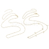 2Pcs Alloy Snake Chain Chain Belts Sets AJEW-CJC0015-005-1