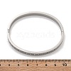 304 Stainless Steel Rhinestone Bangles for Women BJEW-Z092-13P-5