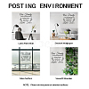 PVC Quotes Wall Sticker DIY-WH0200-056-4