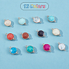 12Pcs 12 Style Gemstone Links Connectors G-PH0001-47-3