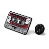 Cassette with Word Spooky Enamel Pins JEWB-I023-01A-3