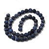 Natural Sodalite Beads Strands X-G-Q462-8mm-07-4