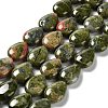 Natural Unakite Beads Strands G-L242-36-1