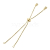 1MM Brass Box Chain Slider Bracelet Making MAK-K024-05G-3