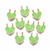 Alloy Enamel Charms ENAM-T012-02P-RS-1