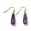 Ion Plating(IP) Natural Mixed Stone Dangle Earring EJEW-C084-01G-2