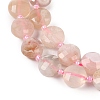 Natural Cherry Blossom Agate Beads Strands G-B094-A02-01-3