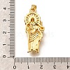 Religion Themed Rack Plating Brass Micro Pave Cubic Zirconia Pendants KK-L226-007G-09-3