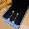 Imitation Pearl Tassel Dangle Earrings DX8372-11-1