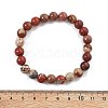 Natural Red Jasper Bead Stretch Bracelets X-BJEW-K212-B-012-4