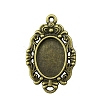 Tibetan Style Alloy Pendant Cabochon Settings PW-WG58EB0-01-2