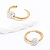 Elegant Round Stainless Steel Hoop Earrings PV6480-2