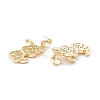 Brass Micro Pave Cubic Zirconia Pendants KK-D067-06G-RS-2