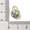 Brass Enamel Charms KK-E092-12G-02-3