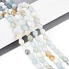 Natural Flower Amazonite Beads Strands G-T142-81-1