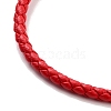 Braided Round Imitation Leather Bracelets Making BJEW-H610-01P-4