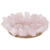 Natural Rose Quartz Candle Holders PW-WG74475-01-1