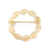 Hollow Leaf Ring Brass Brooches for Women JEWB-Z032-01G-1