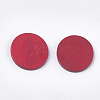 Painted Wood Cabochons WOOD-T021-17B-2