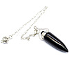 Natural Obsidian Bullet Cone Pointed Dowsing Pendulums PW-WG2823D-05-1