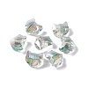 100Pcs Electroplate Glass Beads EGLA-P060-01B-HR01-1