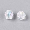 Transparent Spray Painted Glass Beads LS-EGLA-N018-4mm-12-3