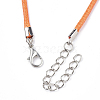 Waxed Cord Necklace Making NCOR-T001-32-3