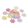 Christmas Snowflake UV Plating Luminous Rainbow Iridescent Acrylic Beads LACR-R001-07A-2