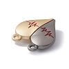 Love Heart Alloy Magnetic Clasps FIND-C013-01B-3