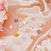 24Pcs 4 Colors 201 Stainless Steel Stud Earring Findings STAS-FH0001-78-4