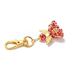 Angel Glass & Alloy Pendant Decorations HJEW-MZ00360-6